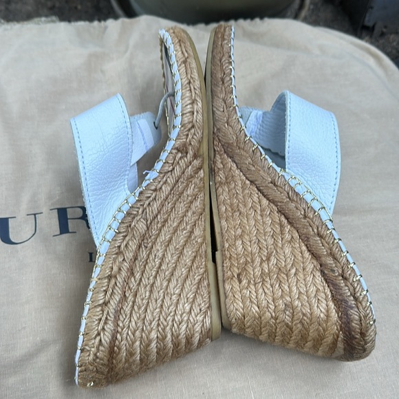 Burberry White Nova Check Espadrille Wedge - Picture 7 of 11